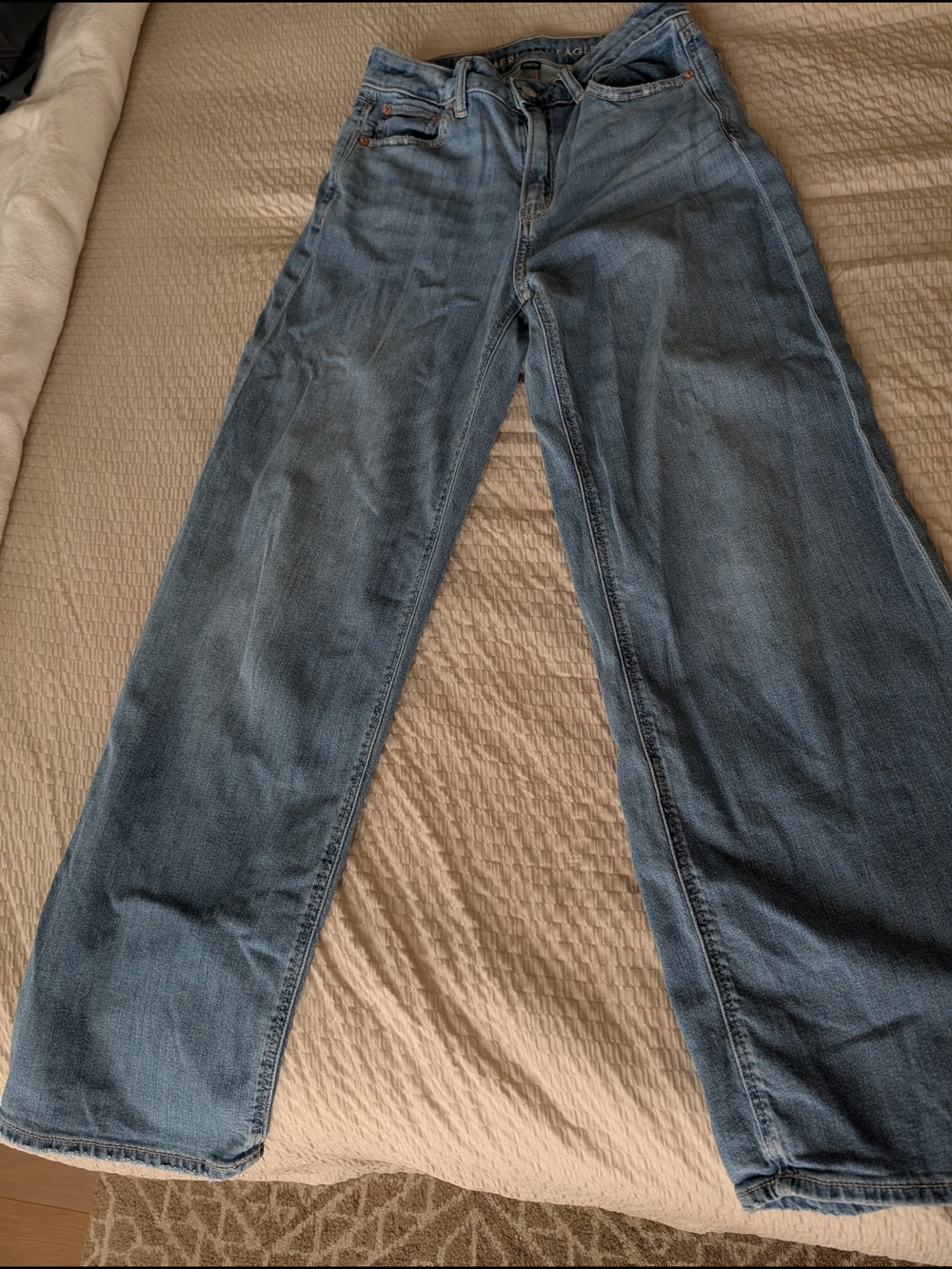 American Eagle Outfitters Light Blue Wide Leg Jeans